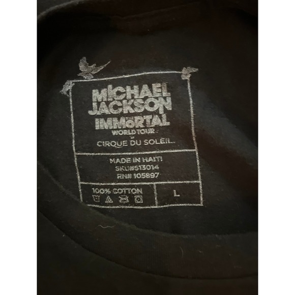 Michael Jackson Immortal World Tour Cirque du Soleil‎ Black T-Shirt - Picture 4 of 5